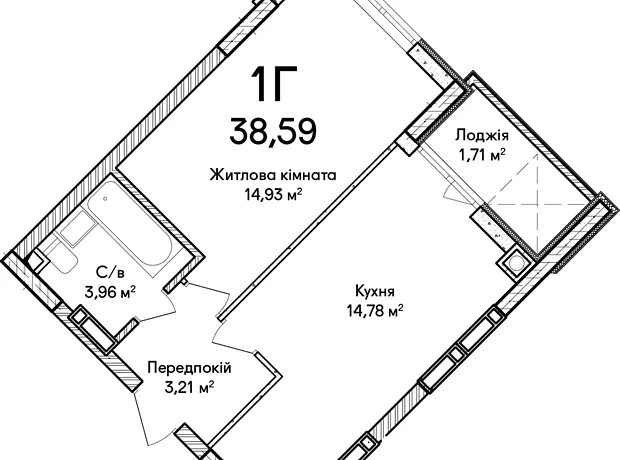 Квартира на вул. Ольги Кобилянської в Києві, ID 271974, фото №3