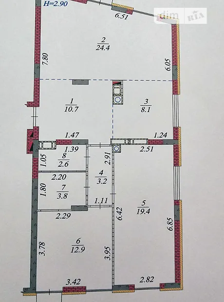 Квартира на вул. Мисливська, 3Б в Києві, ID 307255, фото №2