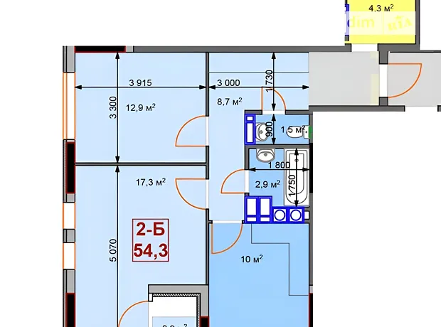 Квартира на вул. Університетська, 1Т в Києві, ID 271960, фото №19
