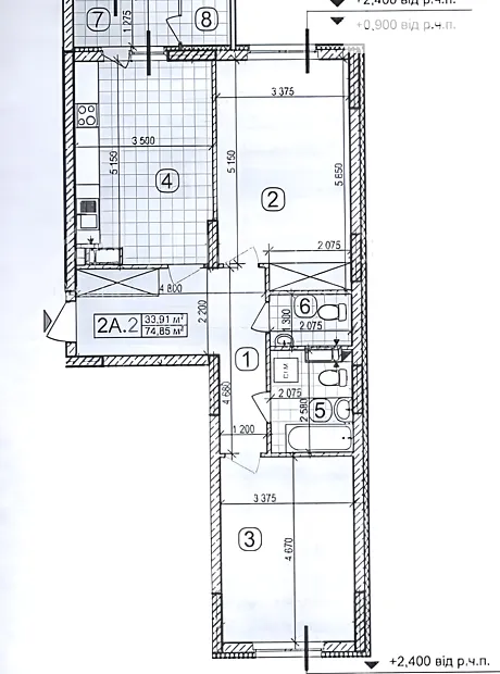 Квартира на вул. Івана Виговського 10Б/4 в Києві, ID 166351, фото №2