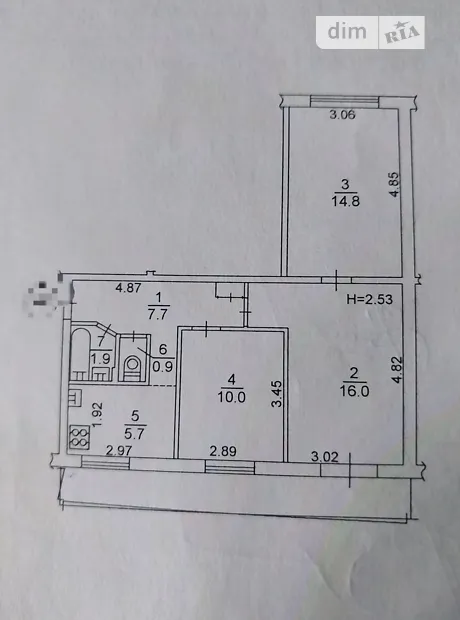 Квартира на вул. Бориса Мартоса, 4Б в Київ, ID 169709, фото №1