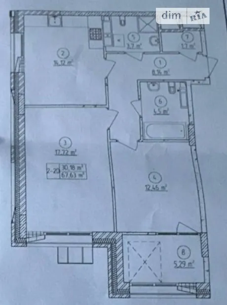 Квартира на вул. Кільцева дорога, 3 в Києві, ID 199696, фото №18