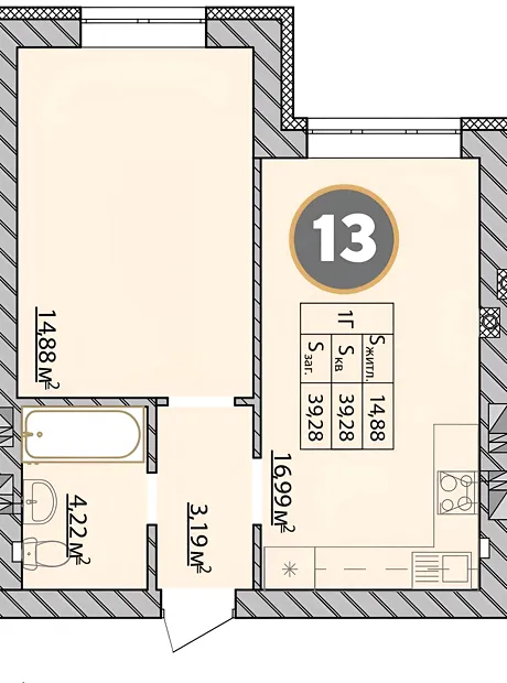 Квартира на вул. Соборна, 2К/35 в Київ, ID 343529, фото №5