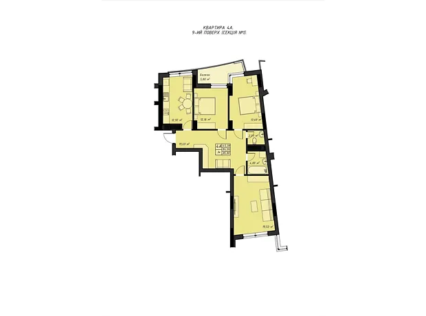 Квартира на вул. Галицького Данила, 16 в Рівному, ID 199476, фото №2