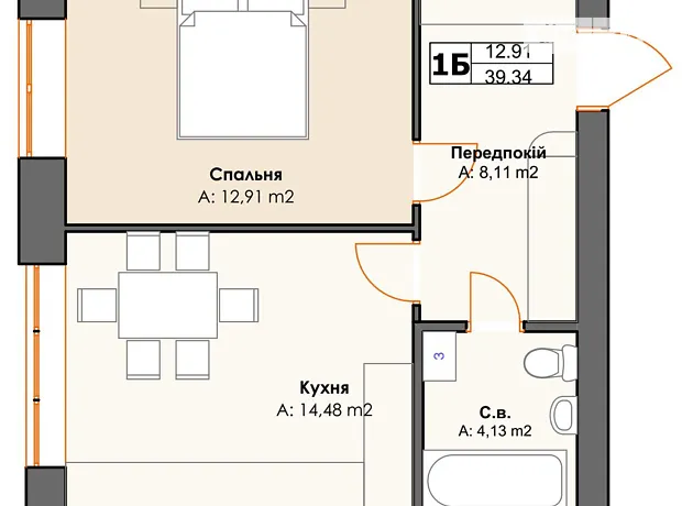 Квартира на вул. Северинівська, 134А в Києві, ID 302135, фото №17