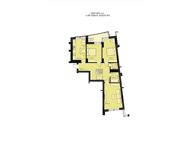 Квартира на вул. Галицького Данила, 16 в Рівному, ID 190489, фото №2