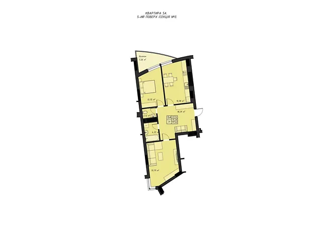 Квартира на вул. Галицького Данила, 16 в Рівному, ID 205184, фото №2