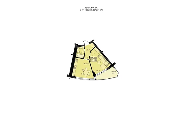 Квартира на вул. Галицького Данила, 16 в Рівному, ID 186438, фото №2