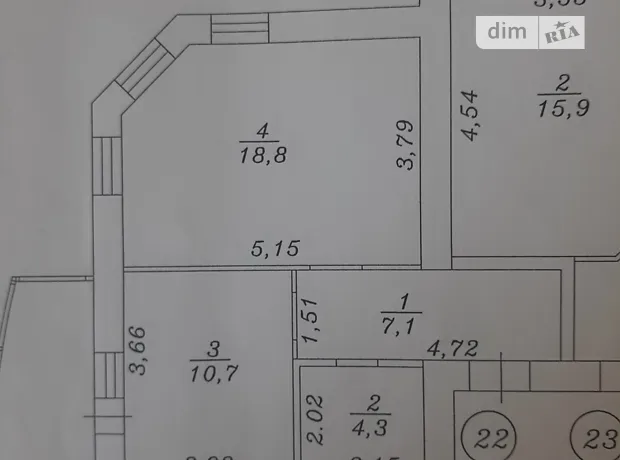 Квартира на вул. Івана Кожедуба, 8Б в Києві, ID 241570, фото №10