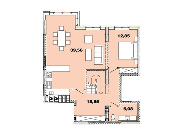 Квартира на вул. Кришталева, 1Б в Києві, ID 221009, фото №1