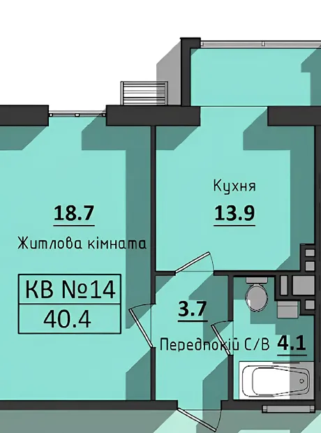 Квартира на вул. Космонавтів в Одесі, ID 261538, фото №7