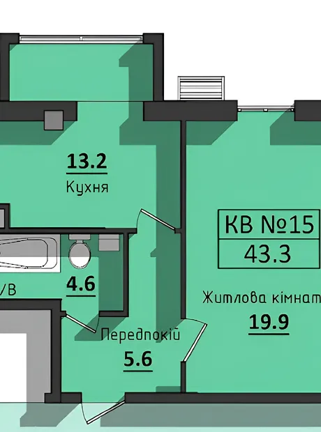Квартира на вул. Космонавтів в Одесі, ID 363370, фото №8