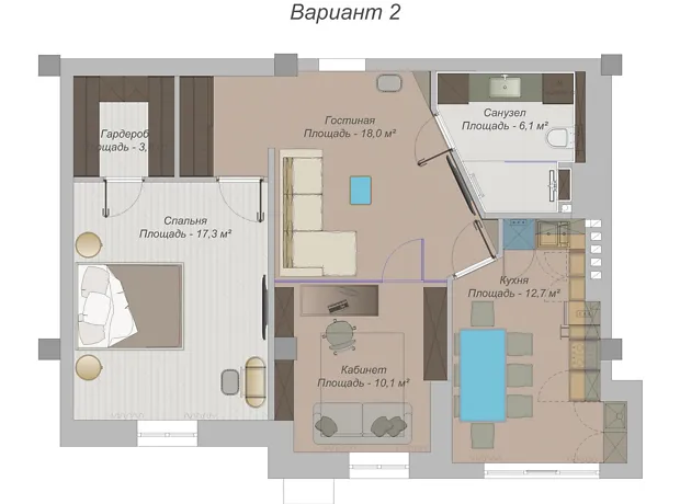Квартира на вул. Космонавтів в Одесі, ID 261170, фото №18