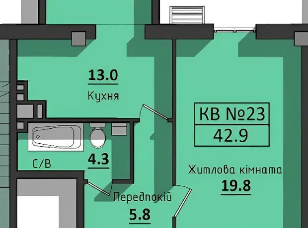 Квартира на вул. Космонавтів в Одесі, ID 262278, фото №7