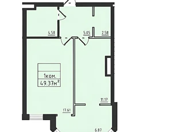 Квартира на вул. Дача Ковалевського, 91 в Одесі, ID 261447, фото №2