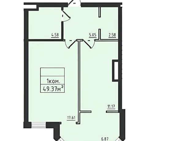 Квартира на вул. Дача Ковалевського, 91 в Одесі, ID 260651, фото №2