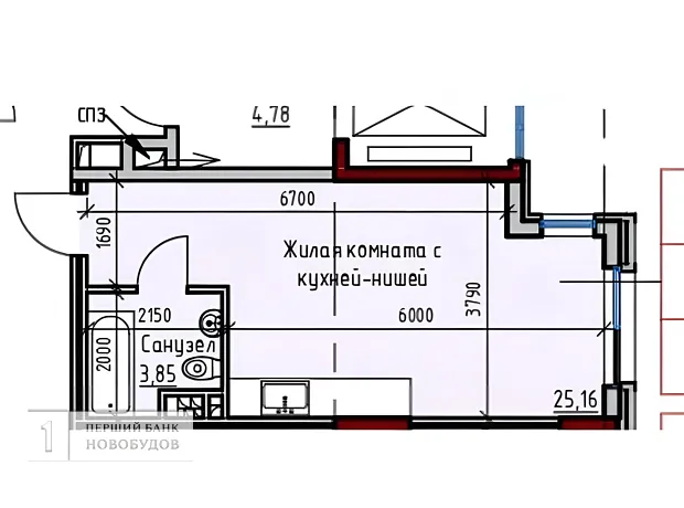 Квартира на вул. Дачна, 28 в Одесі, ID 168715, фото №6