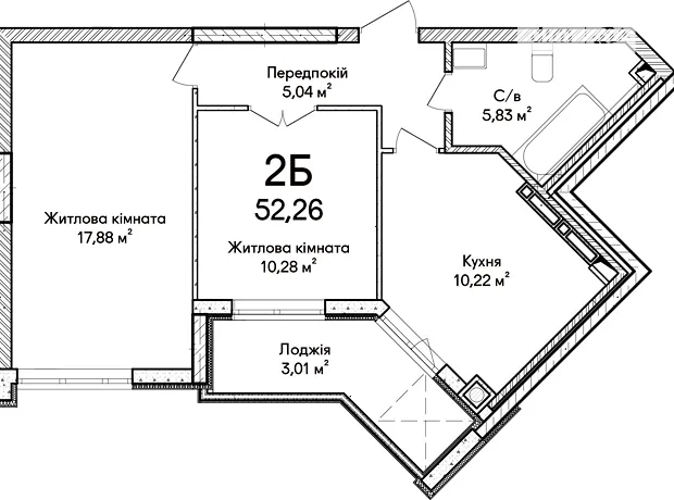 Квартира на вул. Ольги Кобилянської 1В/28 в Києві, ID 233289, фото №10