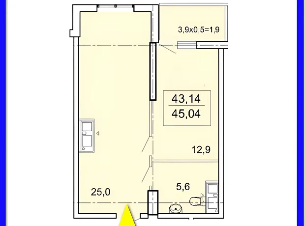 Квартира на вул. Фонтанська дорога, 25 в Одесі, ID 169751, фото №12
