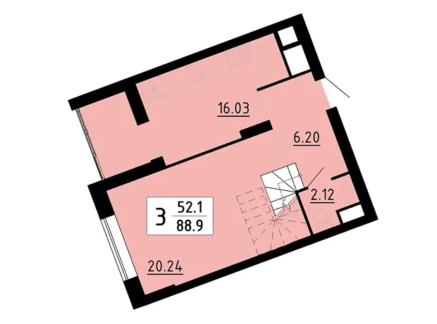 Квартира на вул. Енергетична, 5 в Тернополі, ID 220005, фото №3