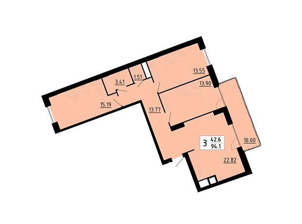 Квартира на вул. Енергетична, 5 в Тернополі, ID 231738, фото №3