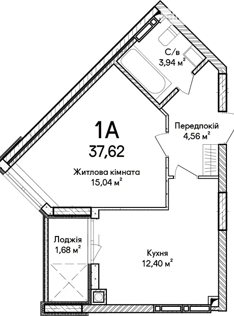 Квартира на вул. Ольги Кобилянської 1В/28 в Києві, ID 234155, фото №10