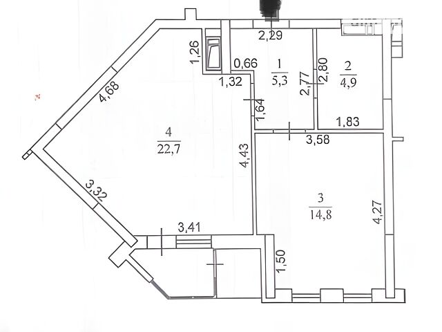 Квартира на вул. Гліба Бабича, 8Б в Києві, ID 203601, фото №1