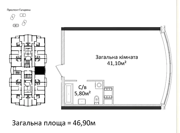 Квартира на пров. Лесі Українки, 19 в Одесі, ID 164200, фото №4