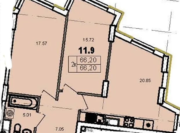 Квартира на вул. Чубаївська в Одесі, ID 162631, фото №16