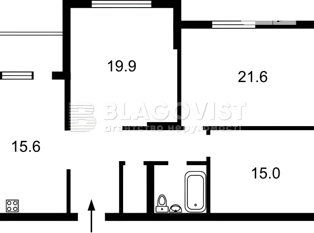 Квартира на вул. Софії Русової, 5 в Києві, ID 166437, фото №30