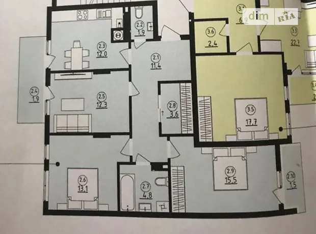 Квартира на вул. Довга, 30А в Львові, ID 271419, фото №2