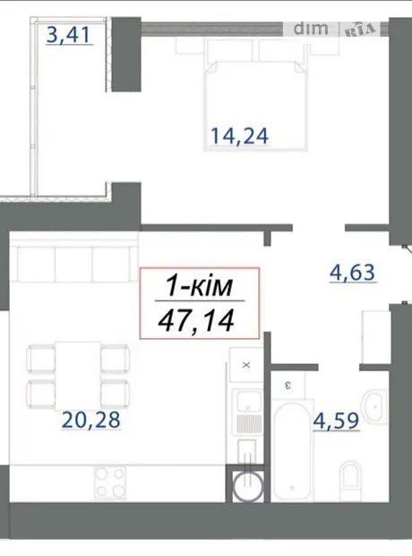 Квартира на пров. Ключний, 3 в Івано-Франківську, ID 173158, фото №4