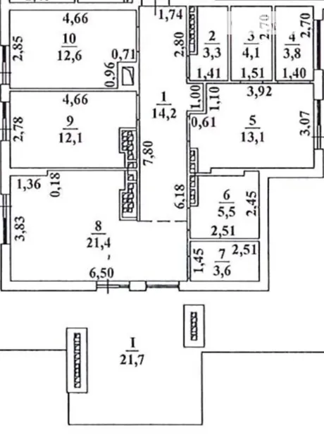 Квартира на вул. Дачна, 28Д в Одесі, ID 206344, фото №19