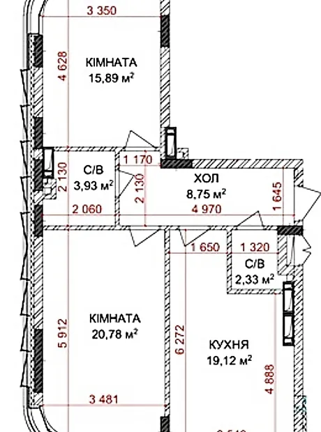 Квартира на вул. Жамбила Жабаєва, 5 в Києві, ID 170306, фото №3