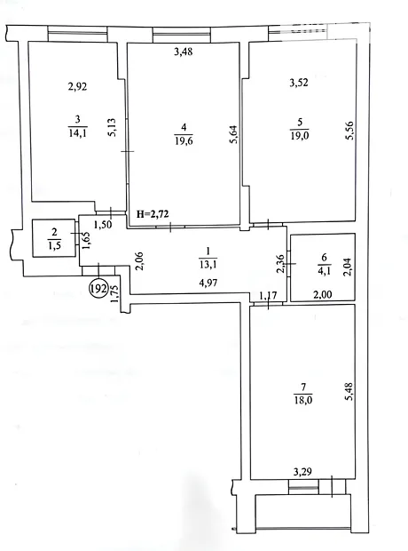 Квартира на вул. Нижньоключова, 14 в Києві, ID 193439, фото №2