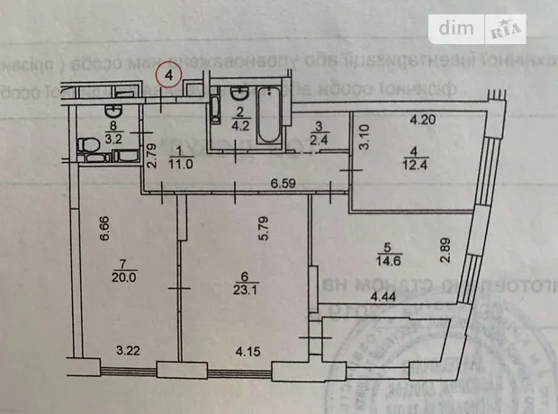 Квартира на вул. Князя Романа Мстиславича, 28Б в Києві, ID 164173, фото №46