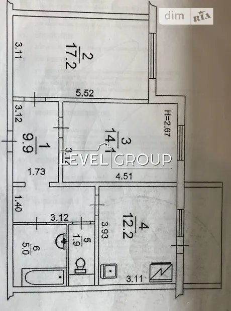 Квартира на вул. Михайла Максимовича, 9В в Києві, ID 168920, фото №6