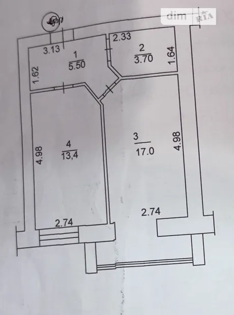 Квартира на вул. Миколи Сингаївського, 2Ц в Київ, ID 225771, фото №2