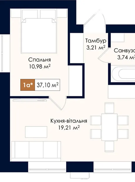 Квартира на вул. Соборна в Києві, ID 414040, фото №10