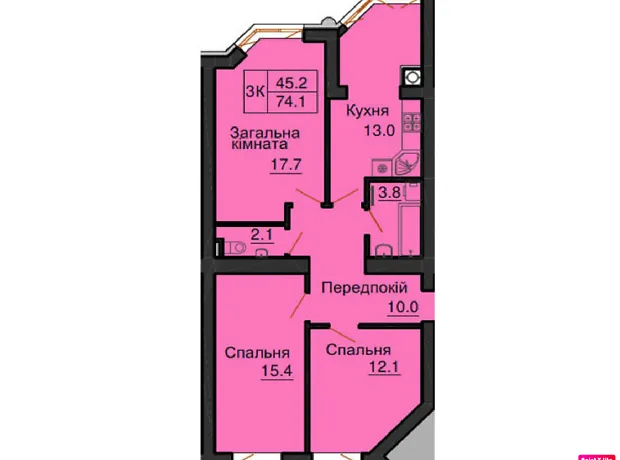 Квартира на просп. Мартинова, 32 в Києві, ID 222372, фото №1