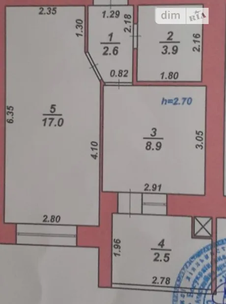 Квартира на вул. Інститутська 6/1Б в Хмельницький, ID 282810, фото №3