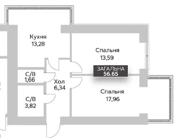 Квартира на вул. Соборна, 1 в Києві, ID 307483, фото №2