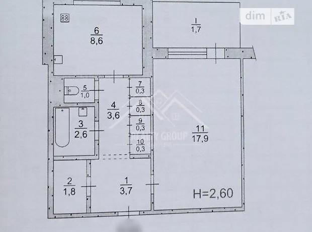 Квартира на вул. 5-й Зарічний мікрорайон, 81 в Кривому Розі, ID 202529, фото №8