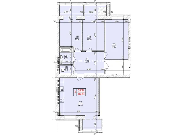 Квартира на вул. Нижня Берегова 2/4 в Хмельницький, ID 233532, фото №2