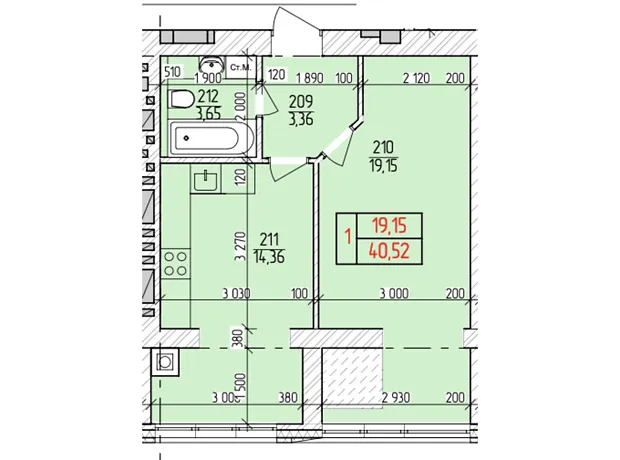 Квартира на вул. Нижня Берегова 2/4 в Хмельницькому, ID 230939, фото №2