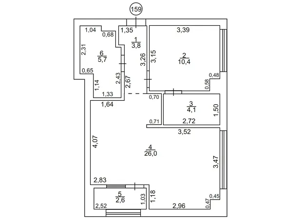 Квартира на вул. Сергія Мартина, 4 в Ужгороді, ID 223895, фото №2