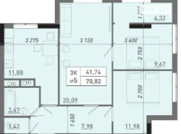 Квартира на вул. Академіка Вільямса, 93 в Одесі, ID 306213, фото №7