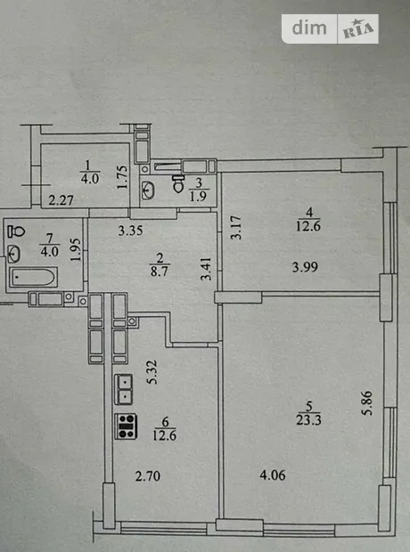 Квартира на вул. Літературна, 27 в Києві, ID 224734, фото №12