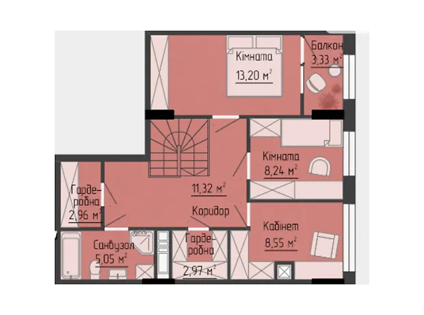 Квартира на вул. Яреми, 18 в Тернополі, ID 232746, фото №3