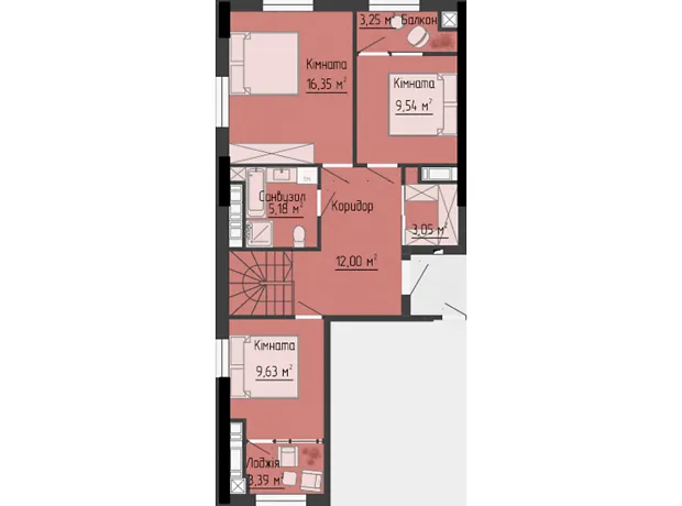 Квартира на вул. Яреми, 18 в Тернопіль, ID 232109, фото №3